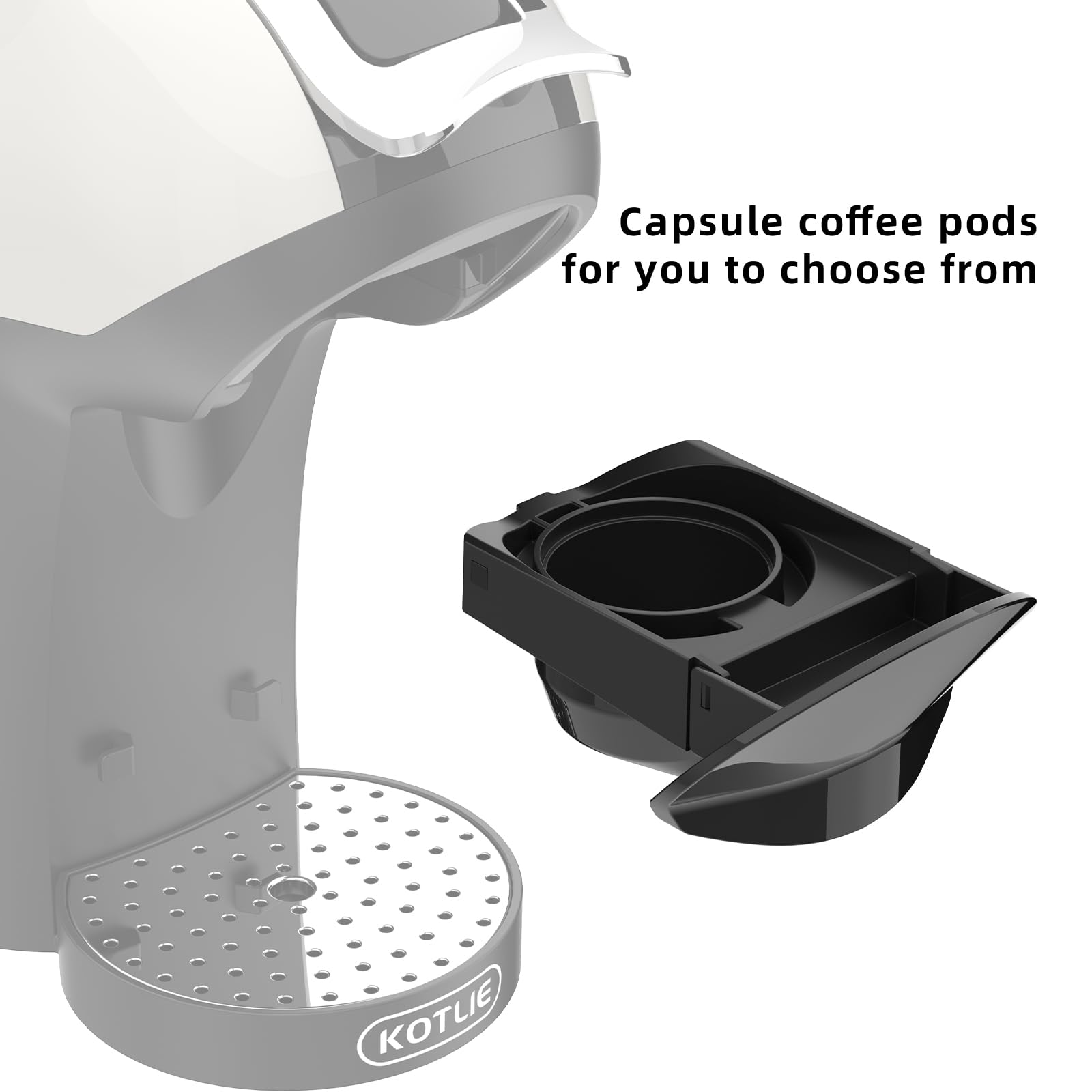 KOTLIE EM-308A Kapsel-Zubehör Für Dolce Gusto | Passgenaue Pods Für Kaffeemaschine, Einfache Handhabung