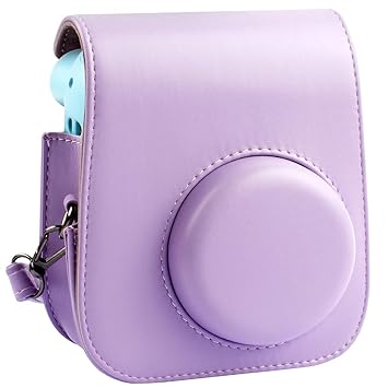 Protective & Portable Case Compatible with Fujifilm Instax Mini 11 Instant Camera with Accessory Pocket and Adjustable Strap. (Lilac Purple)