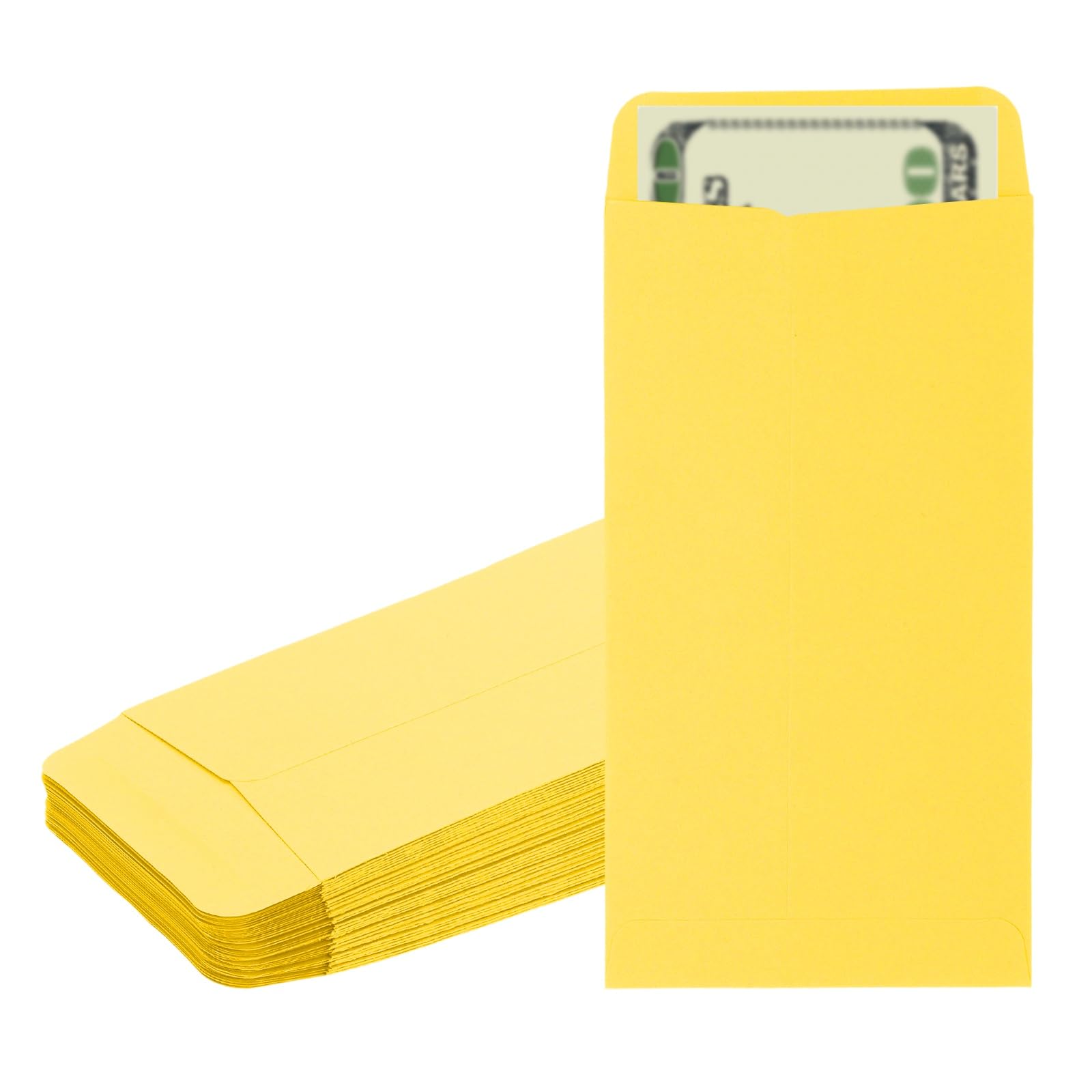 PATIKIL Money Envelope, 50 Pack 6.5" x 3.5" Cash Envelopes Money Holder Bags Budgeting Saving Challenge Letter for Gift Coins Checks Tickets Jewelry