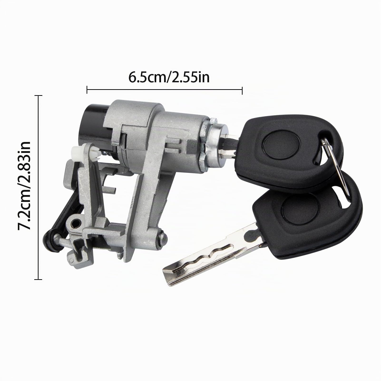 Cilindro de Cerradura del Portón Trasero para Golf 3/4, Caddy, Polo, Lupo, Seat Arosa 1J6827297G, Cilindro de Cerradura, Cerradura del Maletero 1J6827297C, 1J6827297D