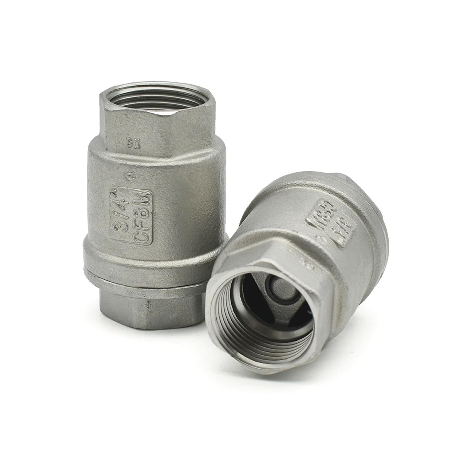 Valvola di ritegno verticale con filettatura femmina in acciaio inossidabile 316 BSP - 1/2"/3/4"/1", valvola di non ritorno unidirezionale for sistemi di fluidi industriali(1")