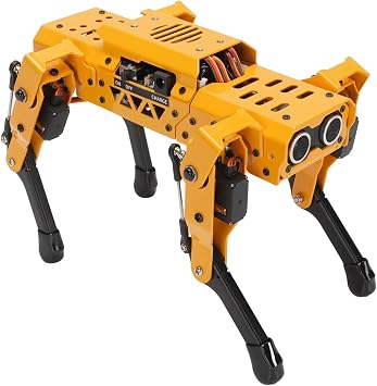 Robot Dog, Multiple Programming Options AI Quadruped Robot for Students, Robot Dog AI Dog Robot with Coreless Servos Vision Module APP Control Smart Robot Kit