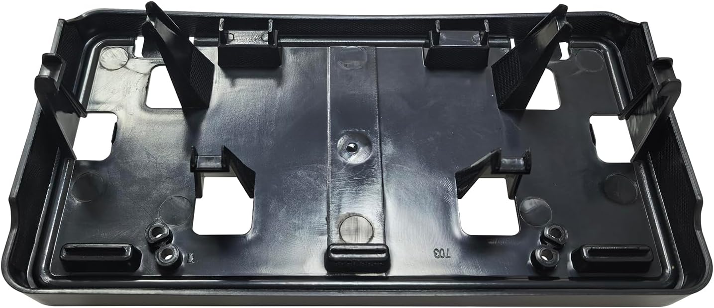 Front Bumper License Plate Frame Bracket Holder Fits for 2024 2025 Ford F-150 2.7L 3.5L Replace RL3Z-17A385-BA
