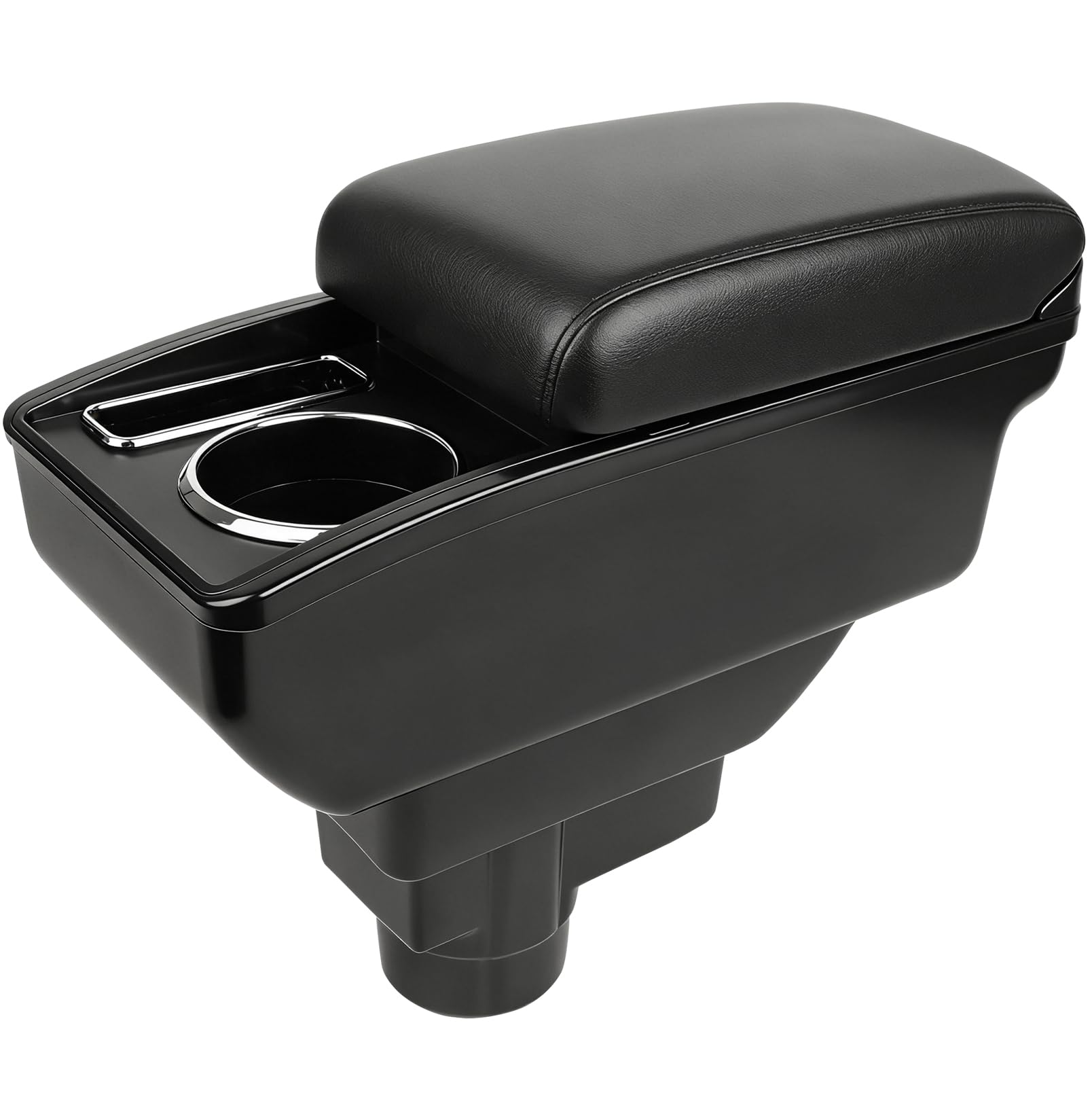 Reposabrazos central para coche, con soporte para bebidas, compartimento para teléfono móvil y compartimento de almacenamiento de dos niveles, compatible con Opel Corsa D (2006 – 2014)