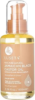 Luseta 100% Pure Natural Jamaican Black Castor Oil Hair Oil, Moisturizing & Healing, For Hair Growth 3.38oz