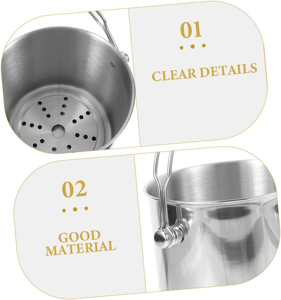 Ice Cube Bucket Set with Strainer & Tongs - Large Capacity Ice Holder for Home & Hotel Use - Scratch Resistant Design for Wine & Beer Serving