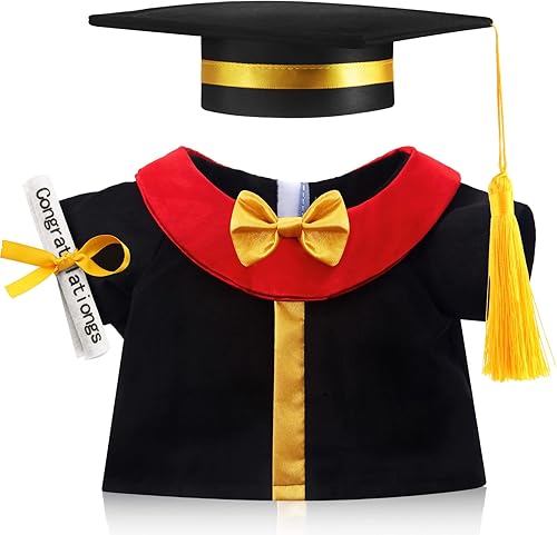 Miniatura 36 de Juego de 2 lindas camisa o falda de oso de peluche que se adapta a la mayoría de los animales de peluche de 14 a 18 pulgadas, construye una ropa