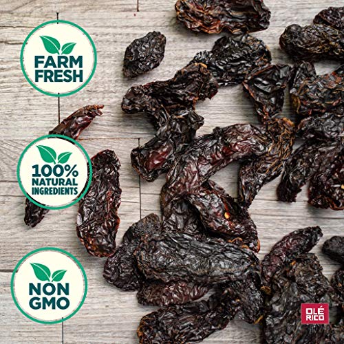 Dried Chipotle Peppers (4 Oz) - Premium Dried Chili Peppers For Mexican Recipes, Smokey Flavor, Chipotle Pepper Ideal For Adobo Sauce, Medium To High Heat, Packaged In Resealable Kraft Bag By Olé Rico #TOP1