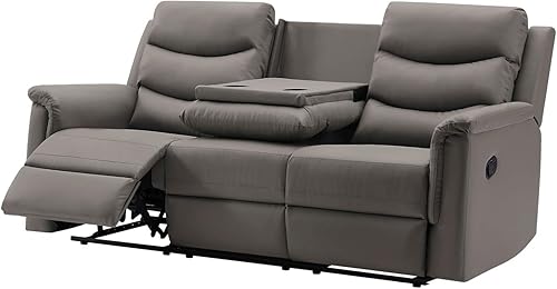 reclining couch with cup holders