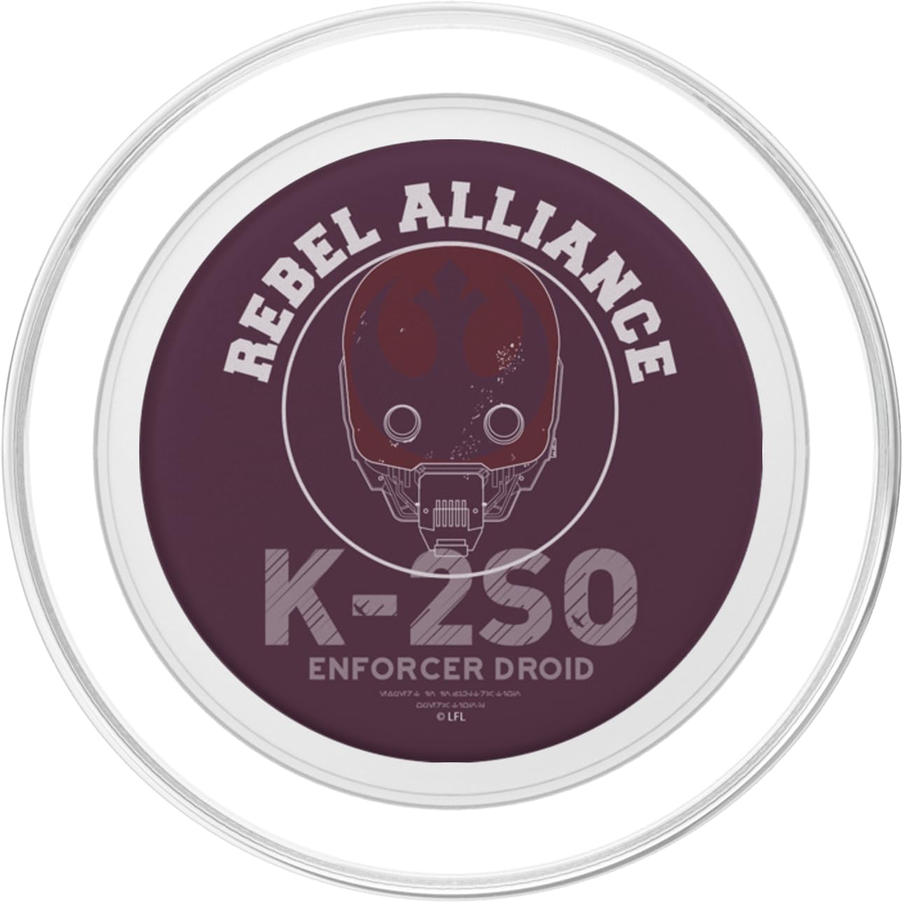 Star Wars Rogue One K-2SO Rebel Alliance Portrait PopSockets MagSafe PopGrip for iPhone