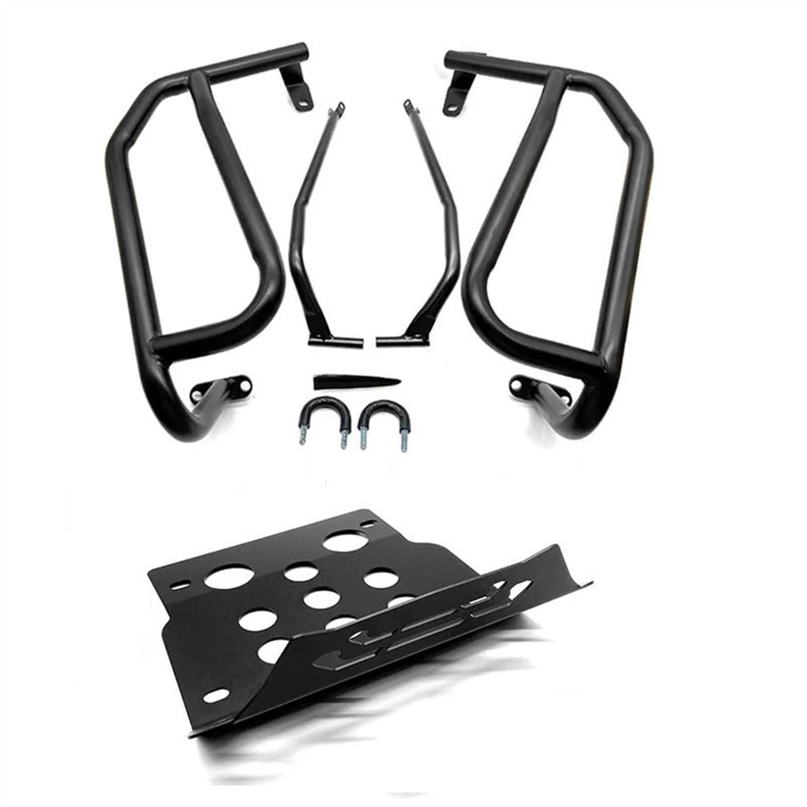 Barre di protezione del motore Moto Superiore Inferiore Crash Bar Protezione Del Motore Piastra Paramotore Paraurti Protezione Dalla Caduta Accessori Per Hon&da CRF250 Rally 2017- 2020(Set-AB-C6)
