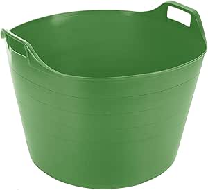 75L SKY BLUE Flexi Tub Extra Large Flexible Storage Builders Bucket Home Garden Animal Feed Storage