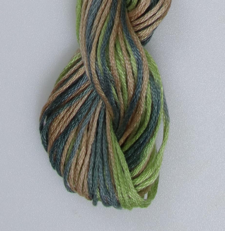 Image of KCS Big skeins of 25 Meters Size 25 Color Variegated Cross Stitch Stranded Threads,6 skeins,4065