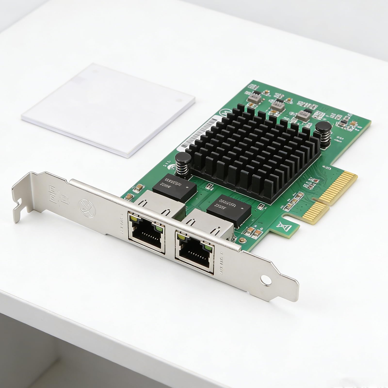 Doppia scheda di rete Ethernet Gigabit RJ45 PCIE 10/100/1000Mbps Due Porte RTL8125B Chip Ethernet Scheda di Gioco Trasmissione Bassa Latenza