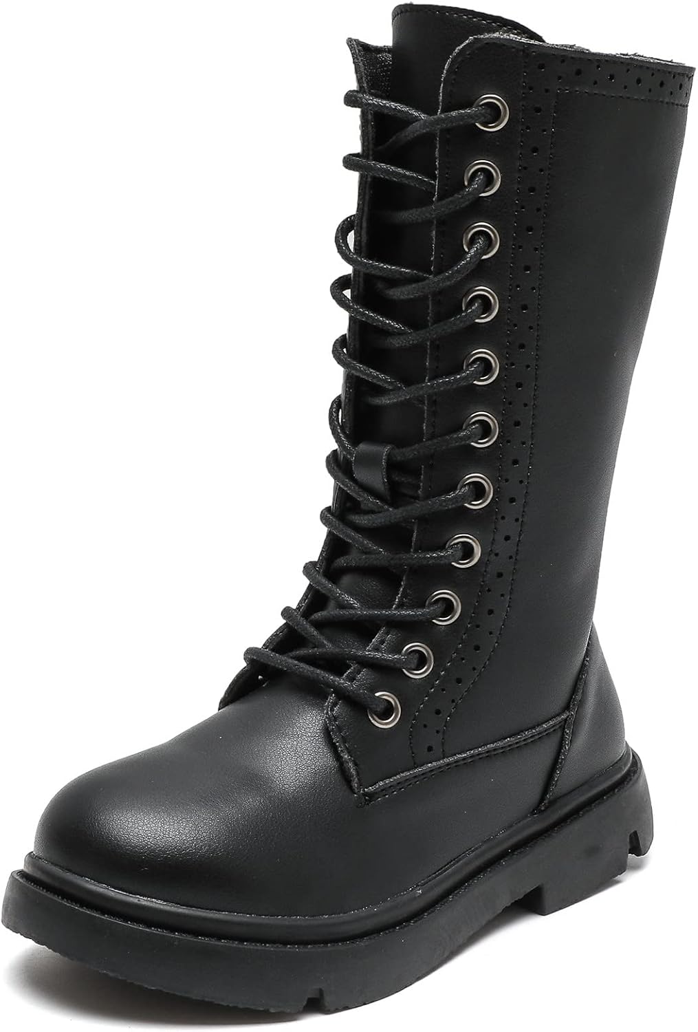 DADAWEN Kids Combat Boots - Waterproof Leather