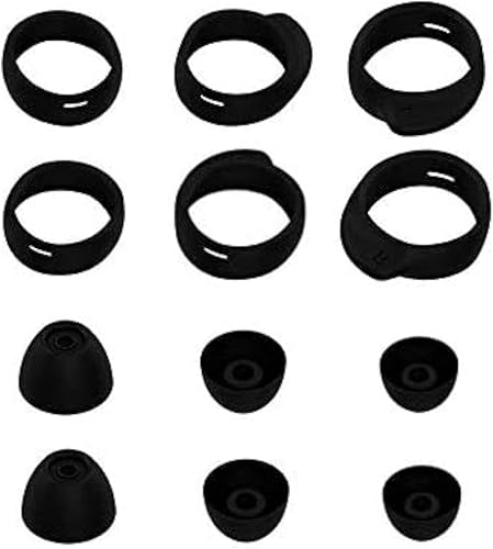 Rayker Kit de almohadillas para auriculares Galaxy Buds+ Plus SM-R175, 3 pares de ganchos para las orejas y 3 pares de almohadillas para las orejas,
