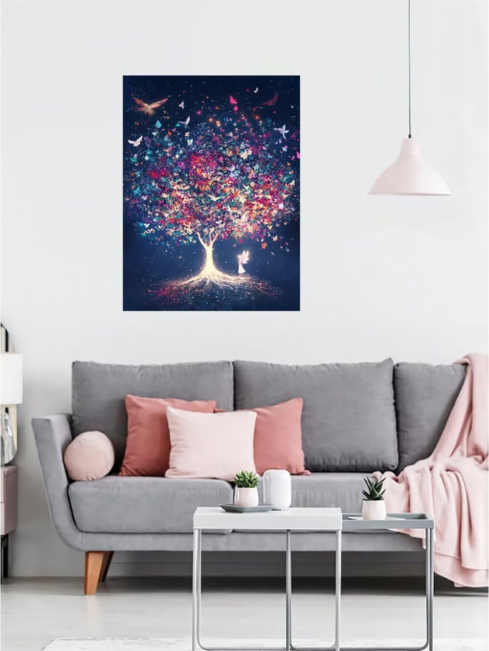 5D Diamond Painting Adulti Albero Rotondo Diamond Painting 40x55cm a-2680 | Mariposa Diamond Painting Kit Completo, Dimensioni Diamantini Crystal Art, Hobby Creativi Adulti Decorazioni da Parete e Casa