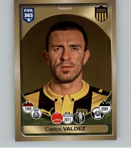 Miniatura 1 de 2016-17 Panini FIFA 365 Stickers #585 Carlos Adrián Valdez Club Atletico Penarol Official Soccer Album Sticker in Raw (NM or Better) Condition