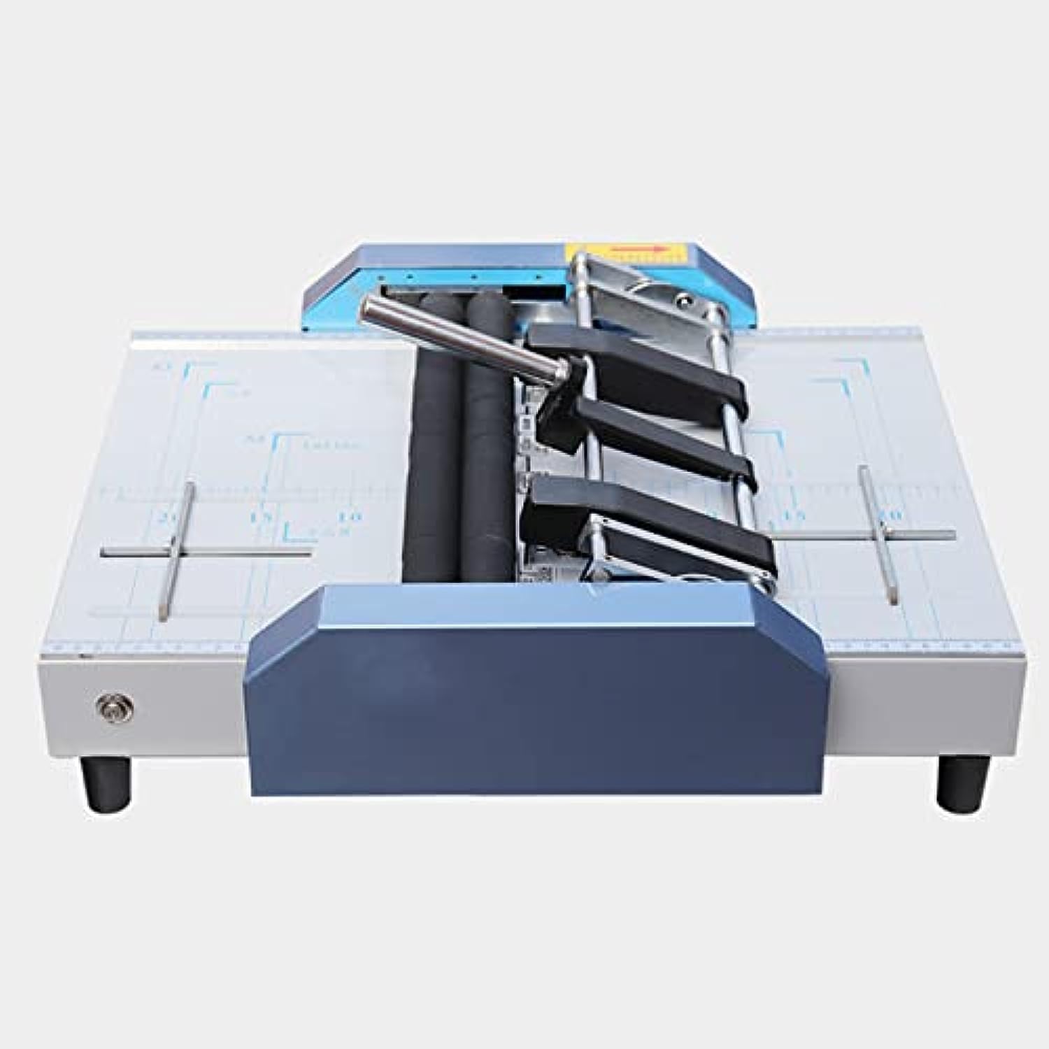 Spillatrice Elettrica Libri & Brochure A3 con Piegatrice Professionale - Cucitrice a Sella e Fustellatrice, 5 Posizioni Graffette, Acciaio Meccanico per Ufficio e Tipografia