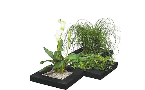 Miniatura 6 de PondH2o - Canastas flotantes de tela para estanques de agua acuática o jardín, 10 pulgadas cuadradas y redondas de 10 pulgadas, flotantes para