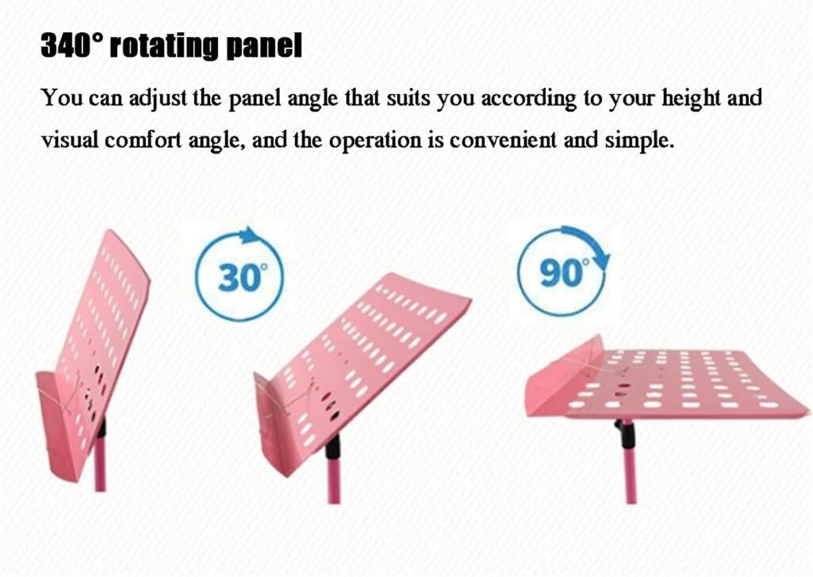 Soporte Partituras Instrumentos Atril De Partituras Plegable Y Elevable para Practicar En Casa Y Actuaciones En El Escenario, Portátil Y Ajustable(Grün)