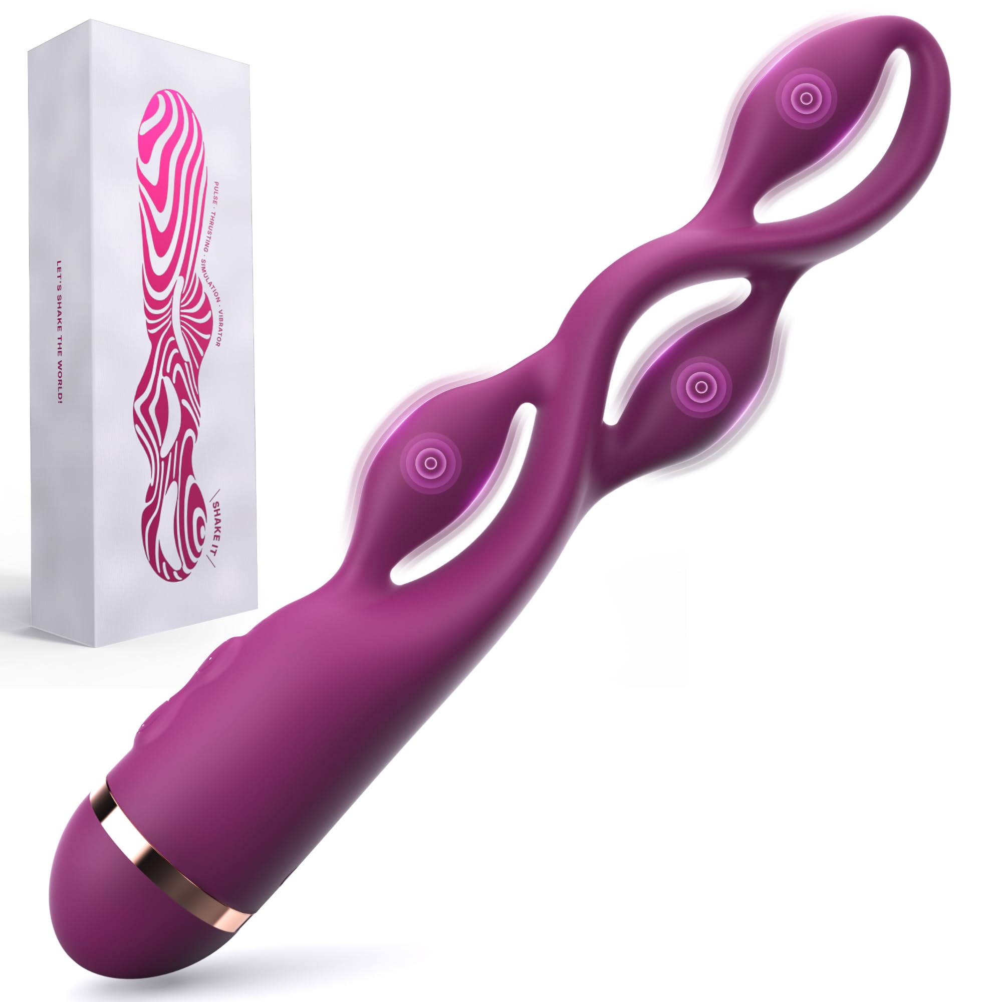 2026 New Enhanced G Spotting Stimulator for Women Oragasm Rabbit, 7X Flapping & Vibration & Licking & Sucking with APP Control WHK895