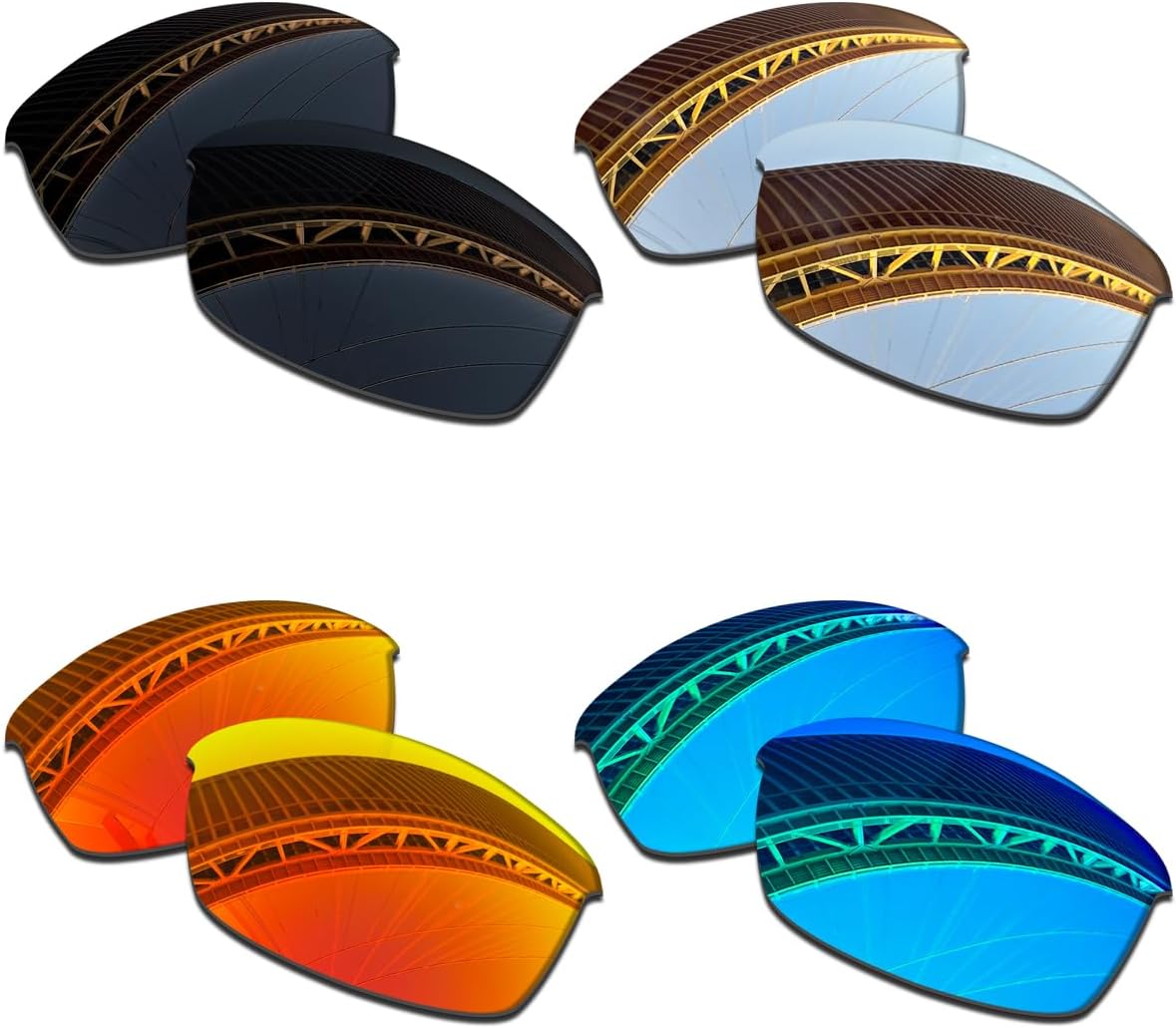 1.5MM Polarized Replacement Lenses for Oakley Flak Jacket OO9008 63mm Sunglasses, Anti-Scratch | Perfectly Fit