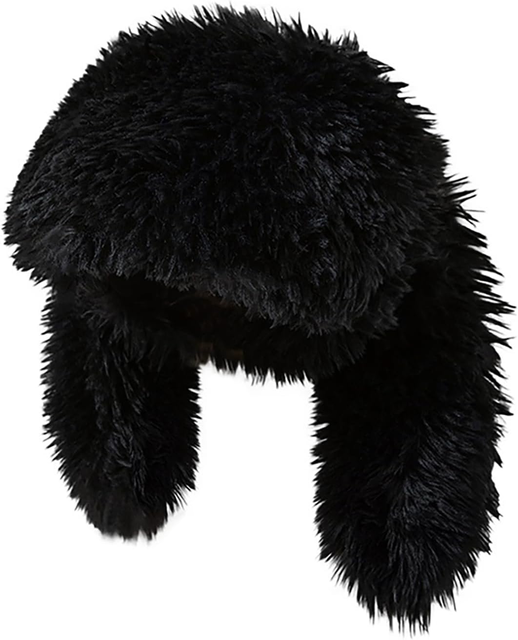 Fluffy Bunny Ear Beanie Y2K Faux Fur Hat with Long Ears Cute Warm Plush Hat