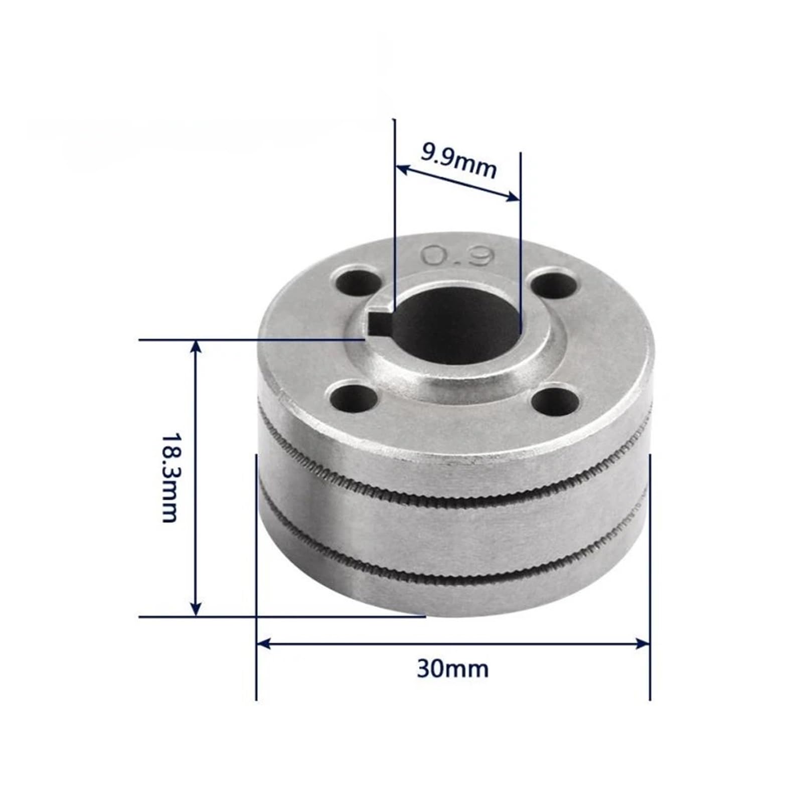 1 szt. Maszyna do podawania drutu, wałek do spawania 5 kg, 0,8 mm, 1,0 mm, 1,2 mm (rowek U 0,8-1,0)