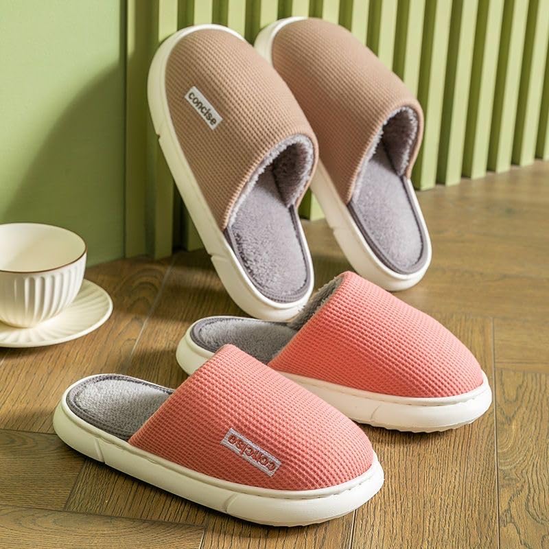 Image of DRUNKEN Slippers For Women Winter Sandals Casual Flats Home Footwear Man Girls Sliders Flip Flops Chappals Ladies Clogs Sleeper Slides Stylish Ortho Soft
