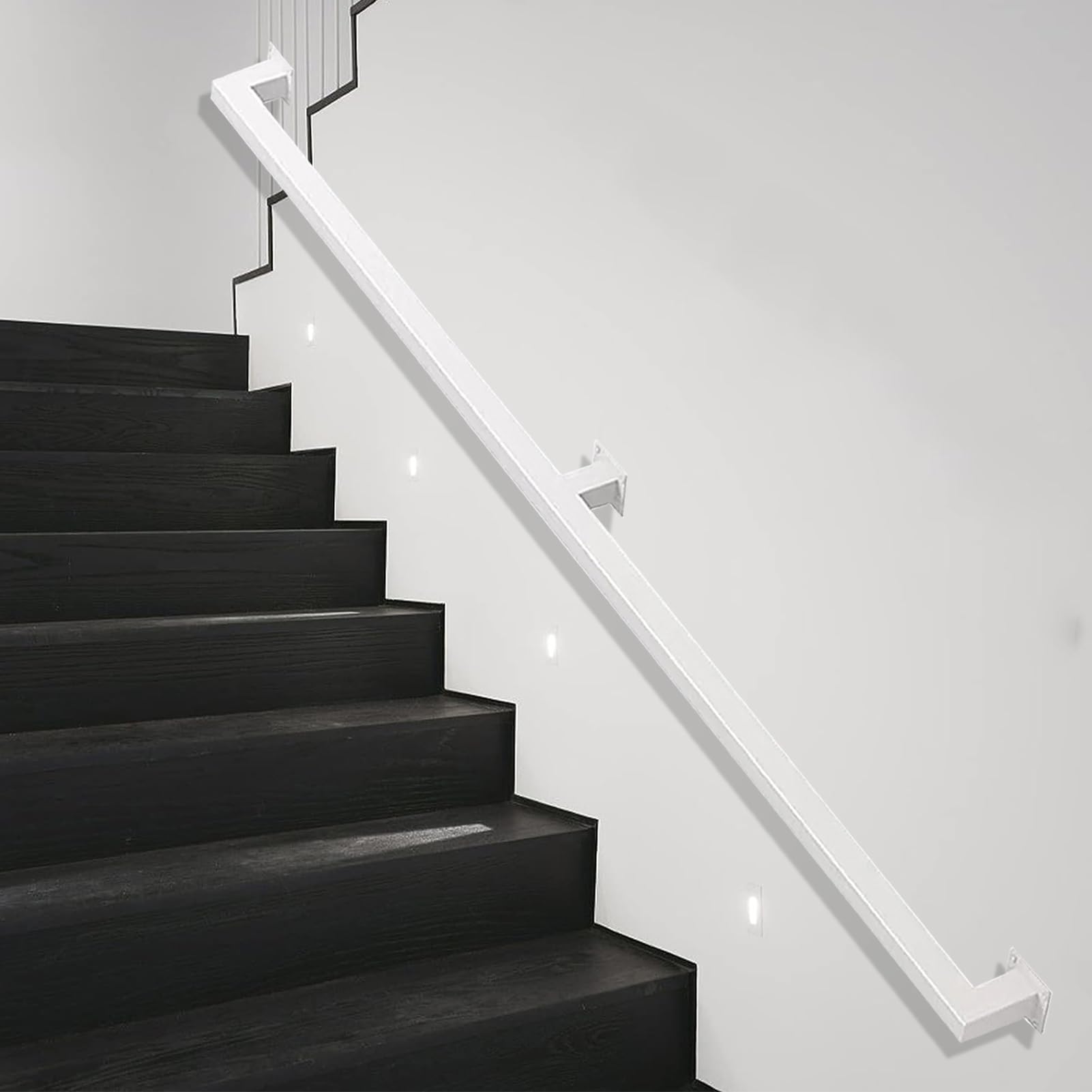 Support mural en fer pour escalier intérieur extérieur réglable barre de sécurité 1m 3m