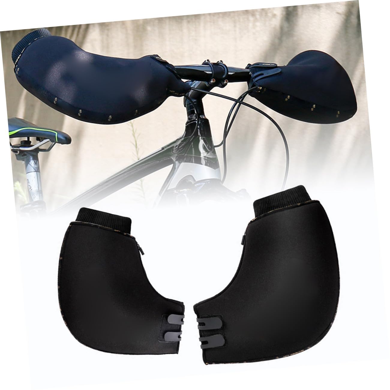 CALLARON Winddichte Fahrradhandschuhe für Herren und Damen Winterhandschuhe aus Neopren und Baumwolle Kälteschutz und Windschutz für Kalte Winterfahrten mit E Bike und Roller
