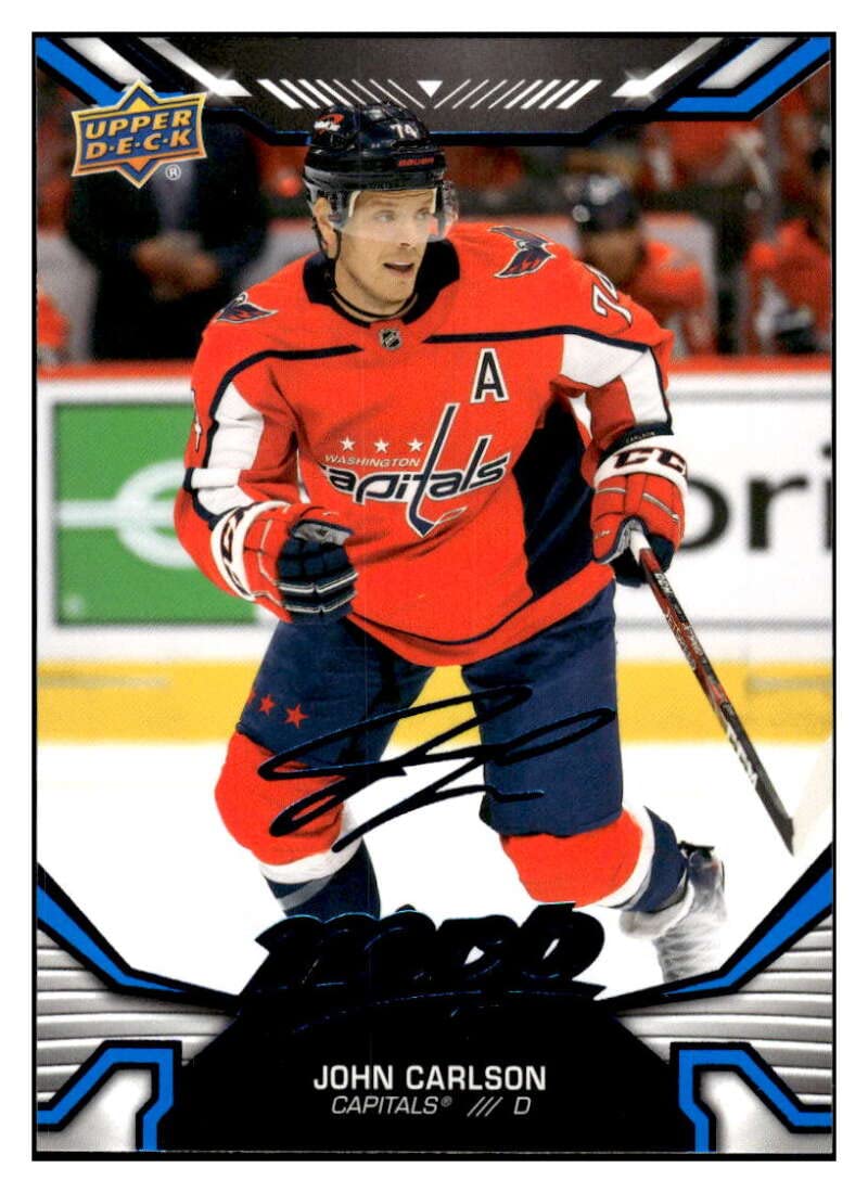 John Carlson 2022-23 Upper Deck MVP Blue Script #38 NM+-MT+ NHL Hockey Capitals