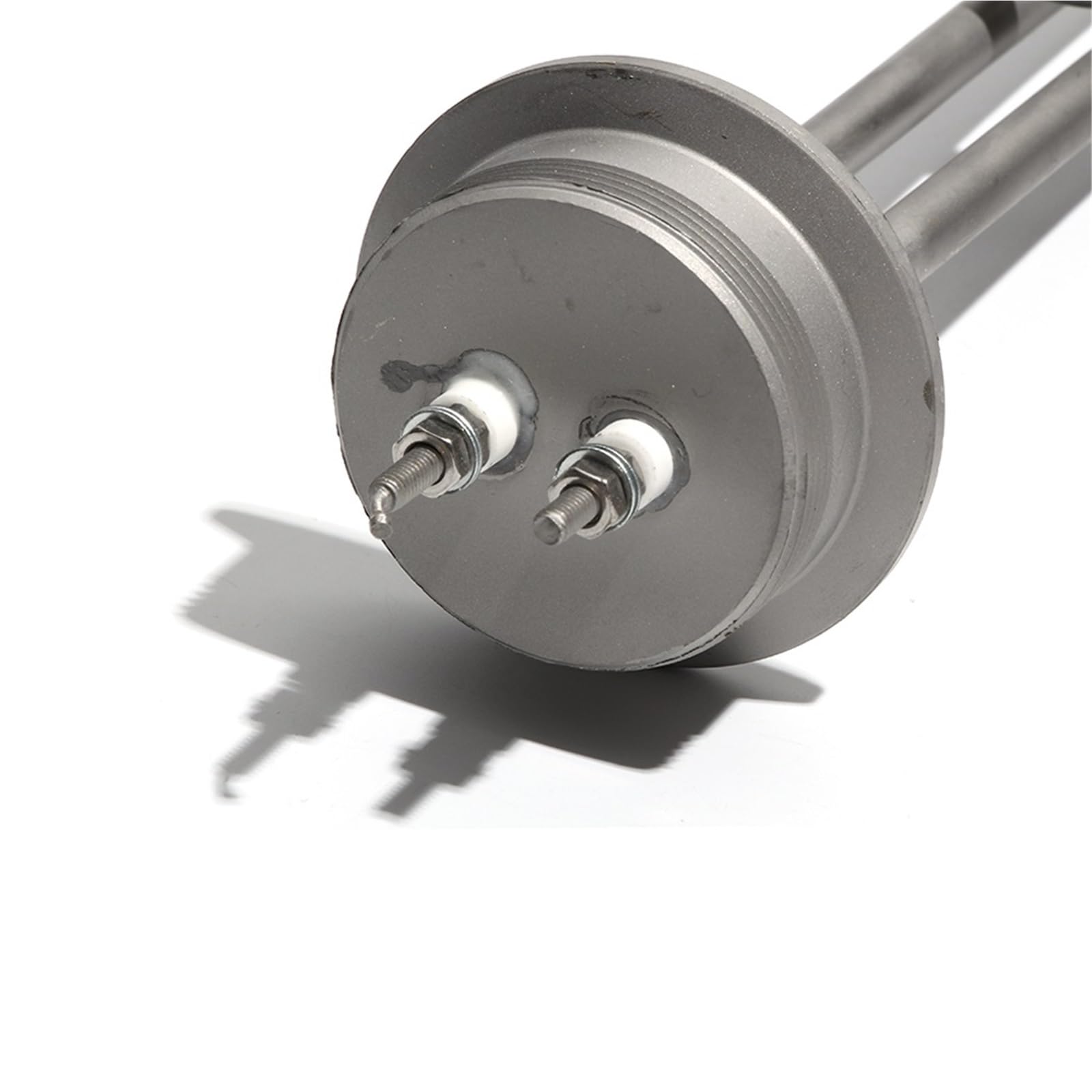 1 x Tauchsieder mit 2 Zoll (5,1 cm) Tri-Klemme, OD, 64 mm, 220 V, 2,5 kW / 3,5 kW, gebogenes elektrisches Heizelement in U für die Wasseraufbereitung (Gold, 220 V, 2500 W)