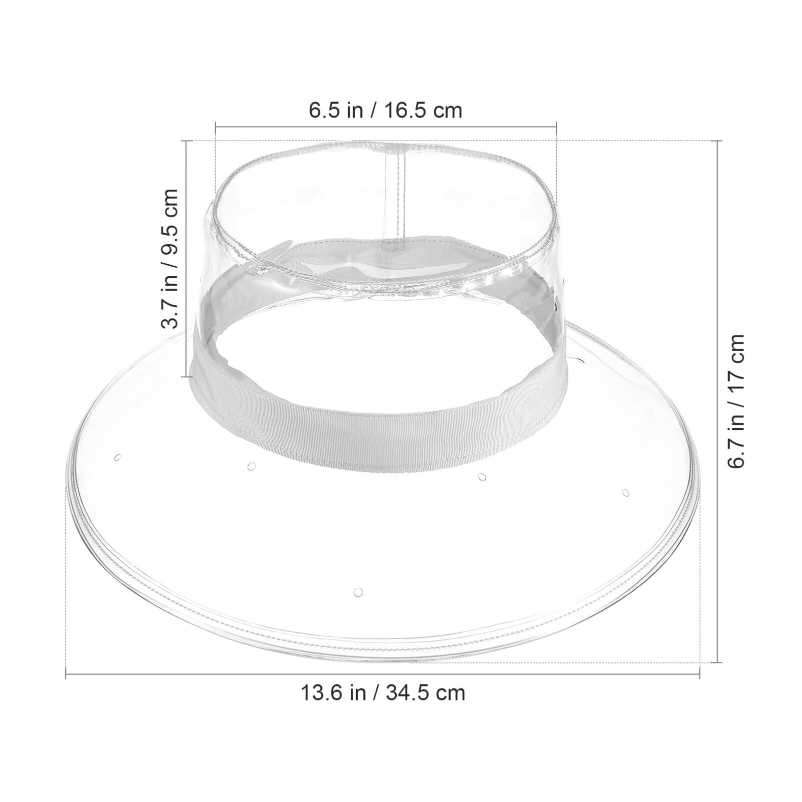 PRETYZOOM Chapeau bob étanche transparent pour activités de plein air – Chapeau de pêcheur élégant à large bord pour le camping, la plage et le jardinage