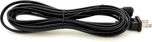 Miniatura 4 de OMNIHIL - Cable de alimentación C7 extra largo de 10 pies en forma de L de repuesto para iRobot Roomba 694 Robot Vacuum Cable de alimentación