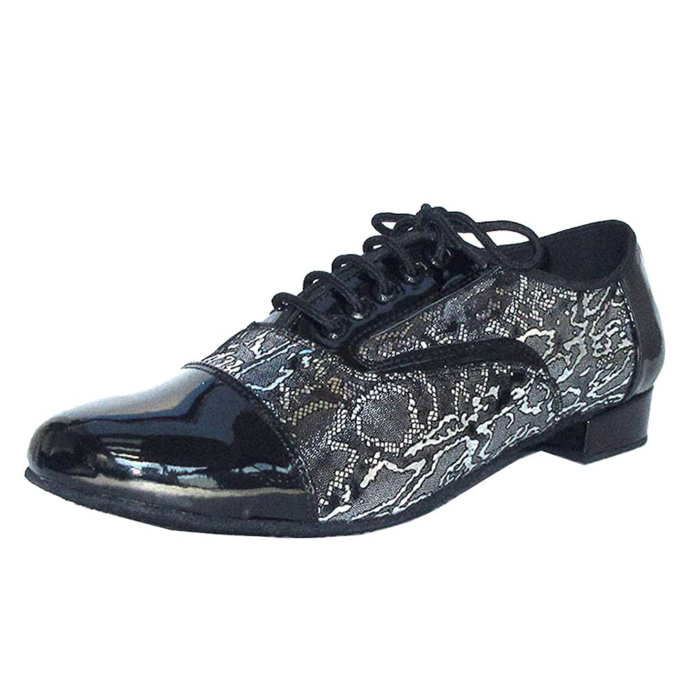 Salsa Socials - Scarpa da ballo da uomo, tacco 1 cm, suola morbida, nero, 43 EU
