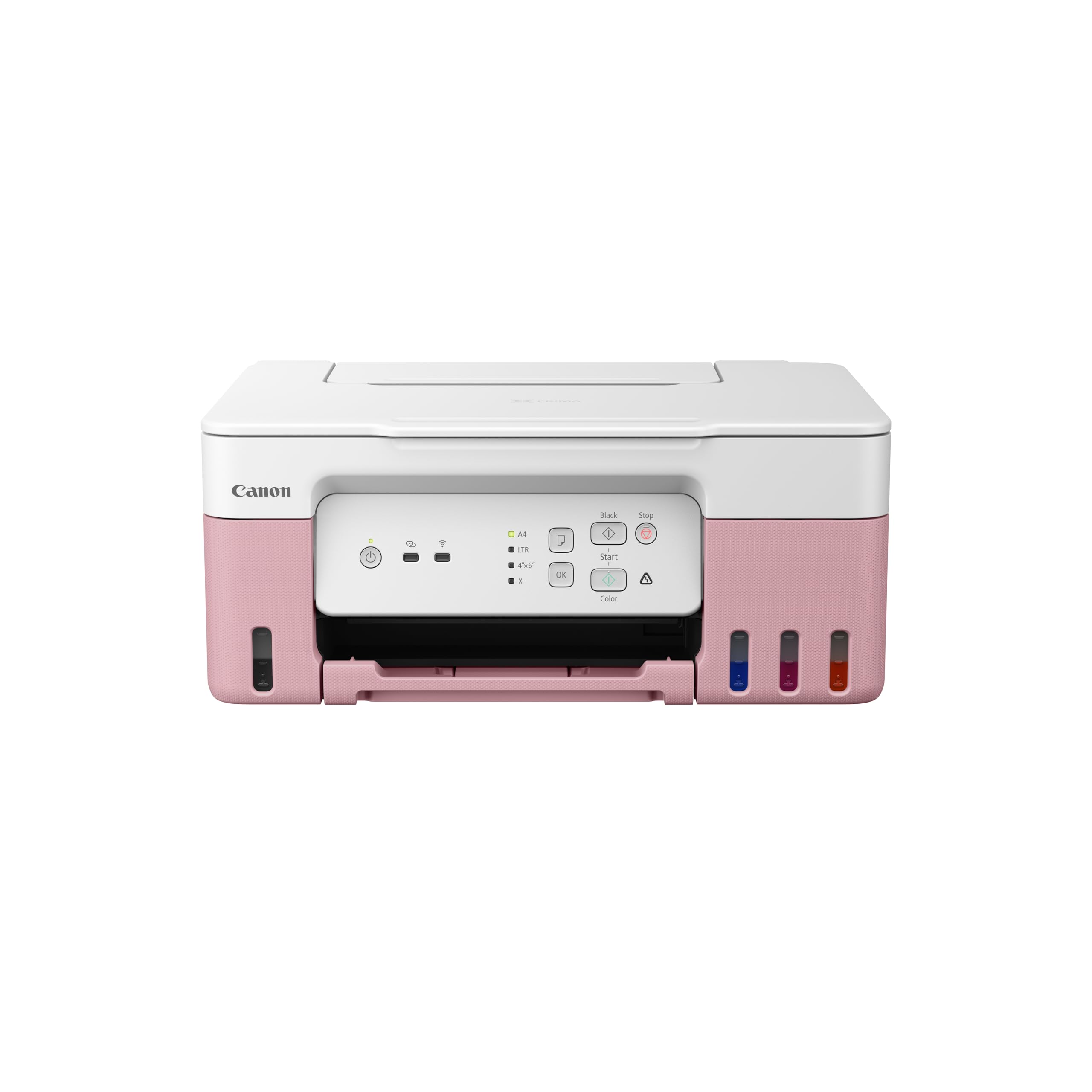 PIXMA G3430 Wireless Colour 3-in-1 Refillable MegaTank Printer, Pink