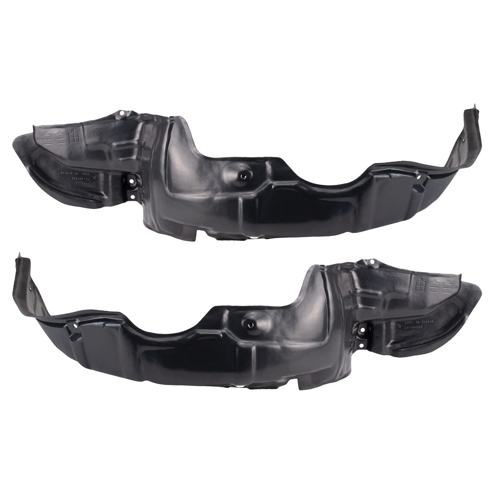 TRQ Inner Fender Liner Set Compatible with 1991-1994 Toyota Tercel TO1248106 TO1249106