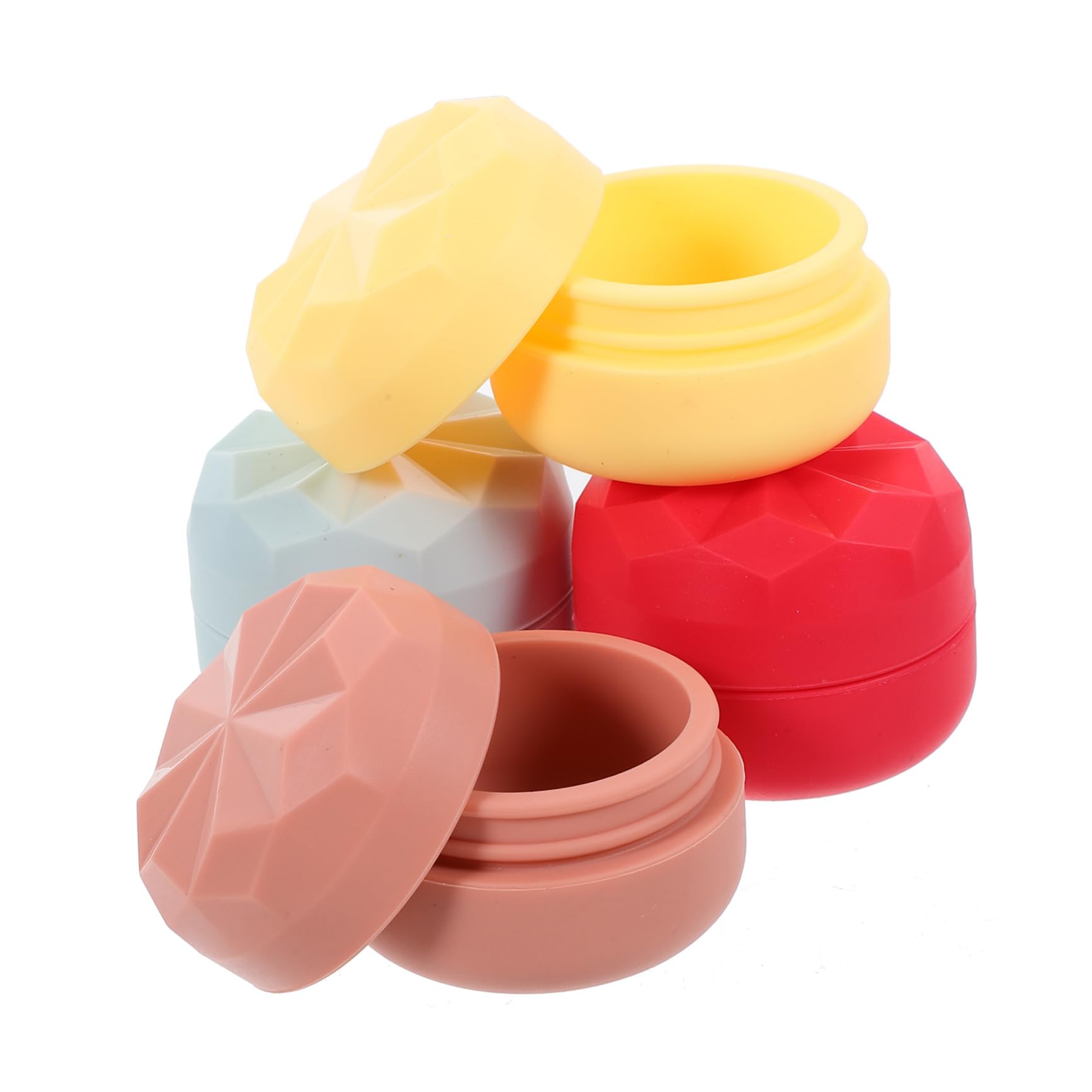 Healeved 20piezas Frascos De Silicona Rellenables De Contenedores De Crema Para Viaje Diseño y Compacto Para Cosméticos y Lociones