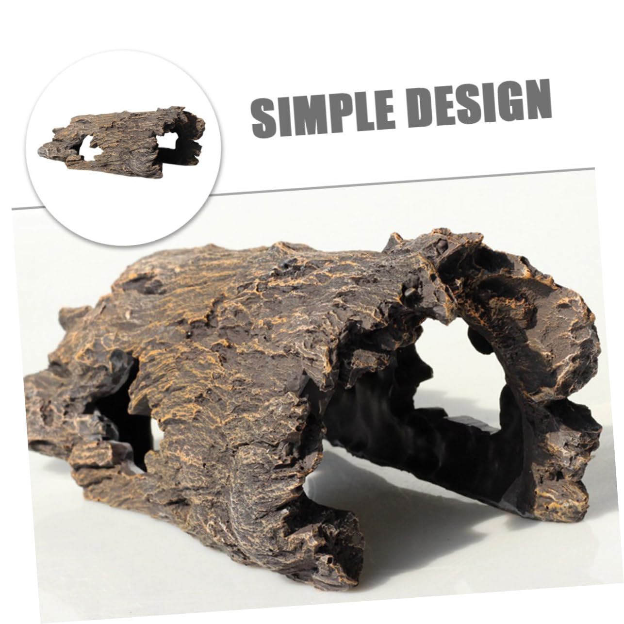 SUPVOX Tronco Acquario Resina Leggera Ceppo Decorativo per Paesaggio Tronco d Albero Artificiale per Acquario da Tavolo