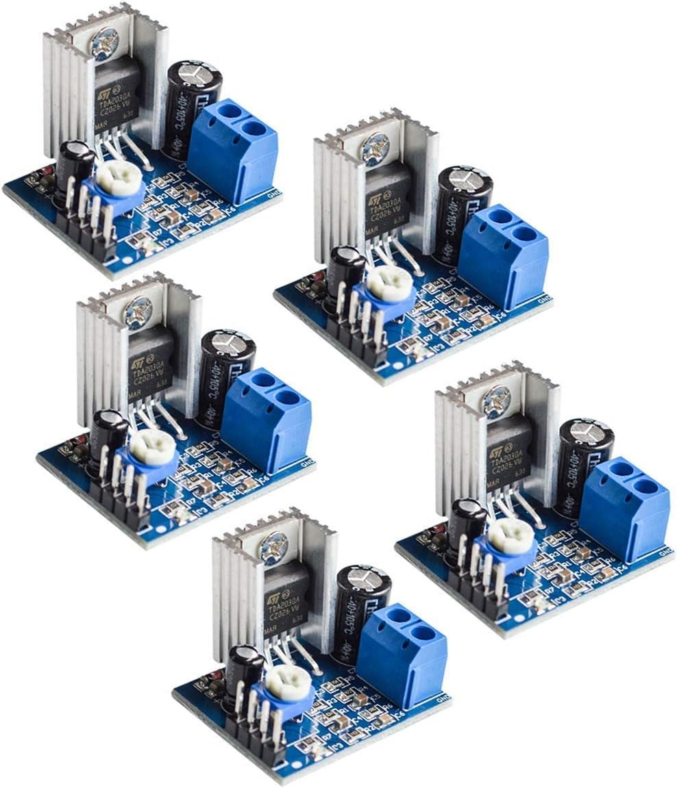 TDA2030A Digital Audio Amplifier Module TDA2030 Power Amplifier Board 6-12V for DC Power Supply Audio System DIY Speakers Pack of 5-image-18