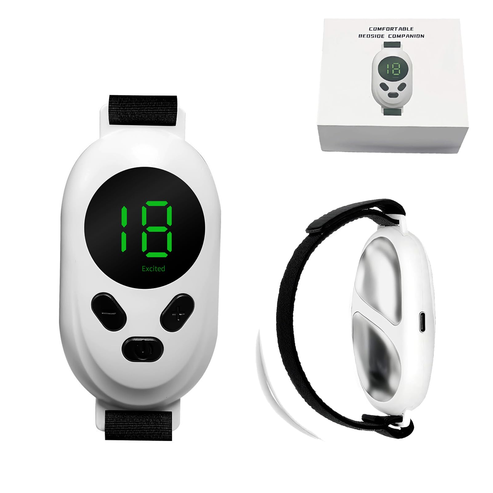 Calm Carry Appareil anti-anxiété et aide au sommeil – Aide au sommeil portable avec thérapie par micro-courant portable pour soulager l'insomnie, rechargeable par USB