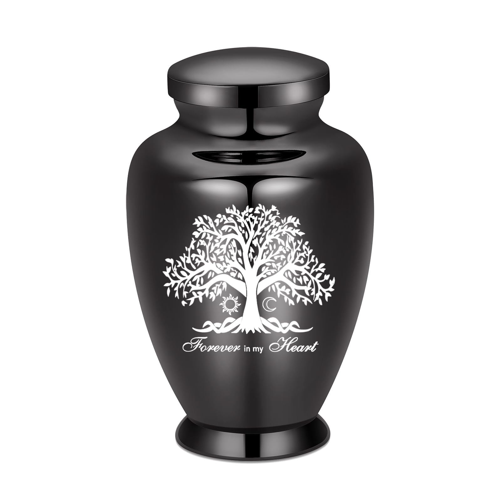 Large Urns for Human Ashes Adult Female Male Stainless Steel Memorial Burial Funeral Decorative Keepsake for Ash Holder