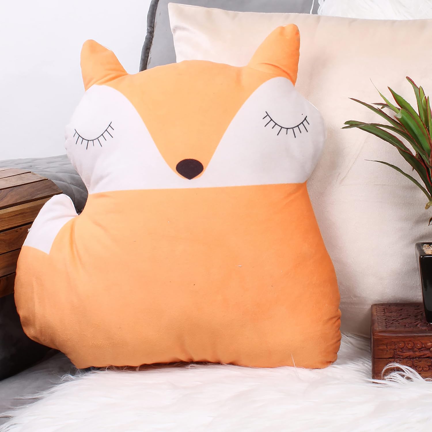 STITCHNEST Fox Shaped Cushion for Home Décor (B0CZ45PPD3) Amazon Price History, Amazon Price Tracker