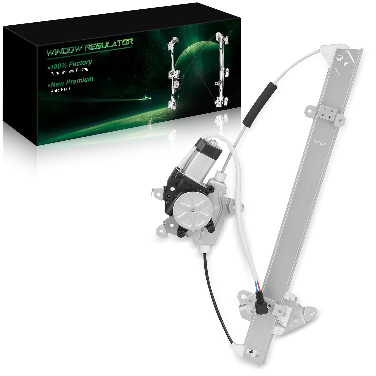 szkaidag front right passenger side power window regulator with motor for:-nissan versa 2007 2008 2009 2010 2011 2012, for versa 07 08 09 10 11, with 2 pins oe# 751-210 751210 80720ee00a 80720ee00b