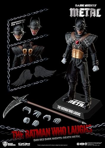 Miniatura 2 de Beast Kingdom Nights: Death Metal The Batman Who Laughs DAH-063 - Figura de acción dinámica de 8 cciones, multicolor