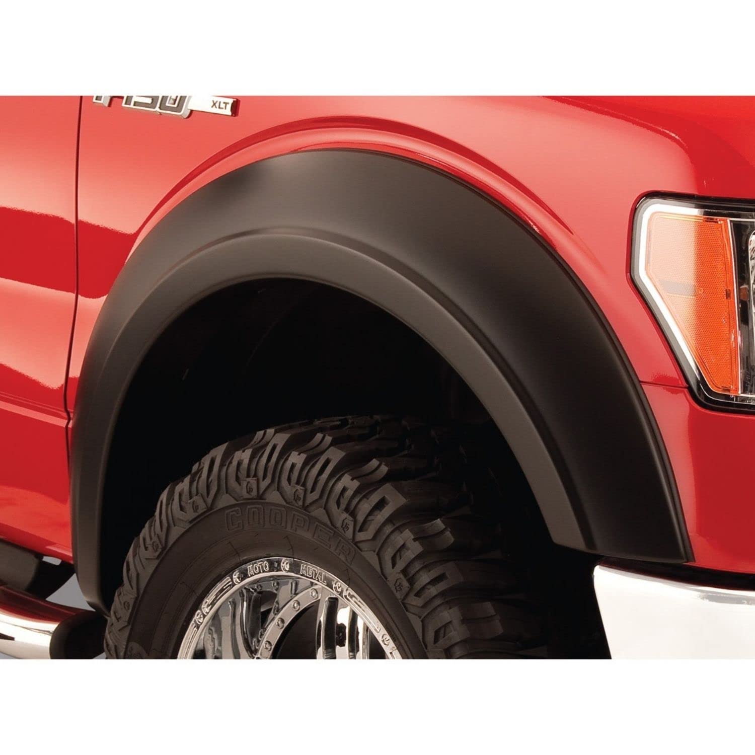 Photo 1 of Bushwacker Extend-A-Fender Extended Front Fender Flares | 2-Piece Set, Black, Smooth Finish | 20069-02 | Fits 2009-2014 Ford F-150 (Excludes Raptor)