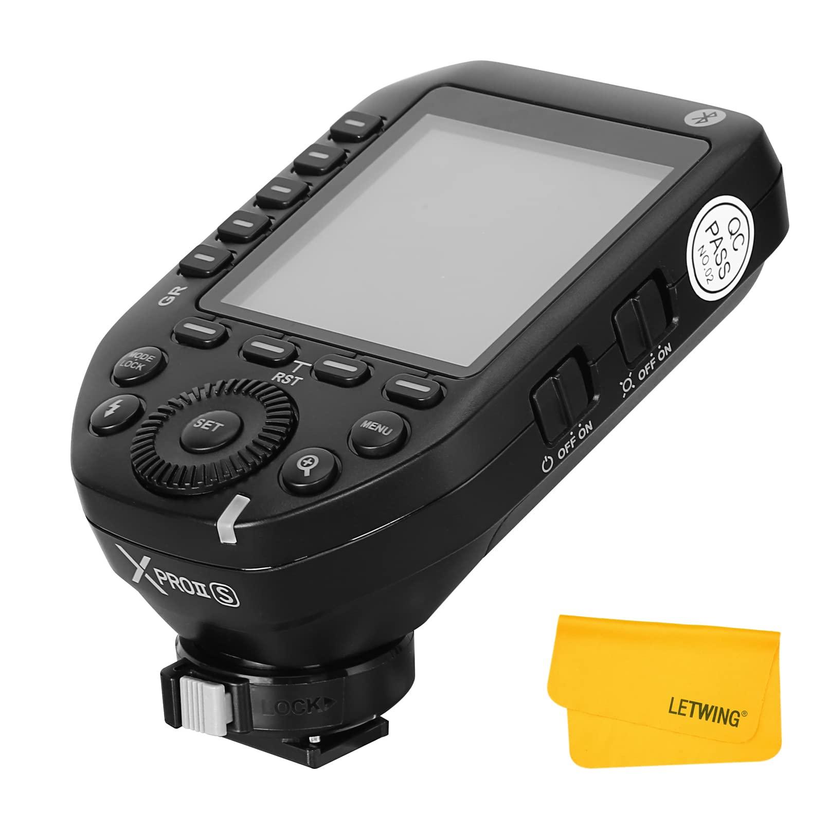 GODOXXProII-S Wireless Flash Trigger for Sony Cameras, 2.4G TTL Wireless Flash Transmitter HSS 1/8000S, TCM Transform Function, Bluetooth Connection, New Hotshoe Locking, Large LCD Display