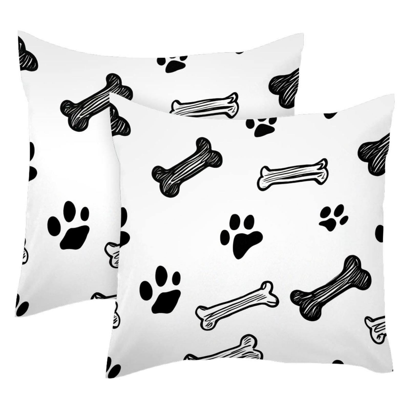 Housses de coussin en velours double face haut de gamme au motif imprimé main